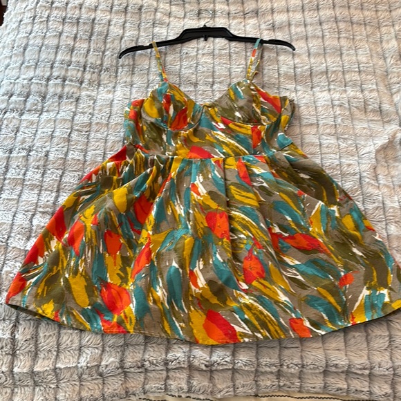 Jack by BB Dakota Multicolor Denim Dress with removable straps Size M - Picture 1 of 10